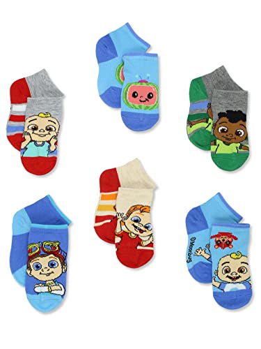 CoComelon Toddler 6 Pack Quarter Socks