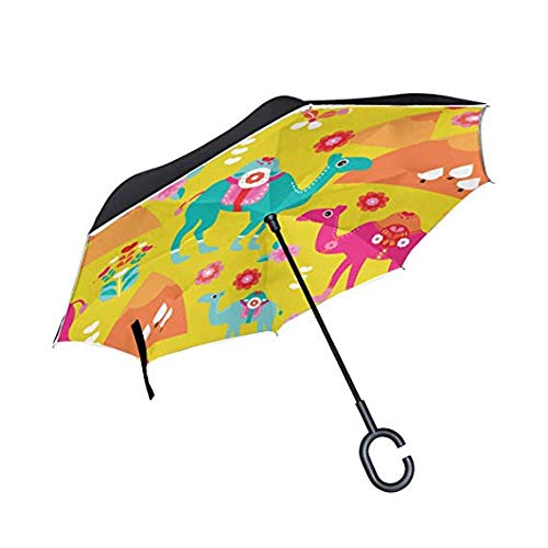 Parapluie inversé de golf idéal pour entrer et sortir de voiture sans se mouiller sous la pluie