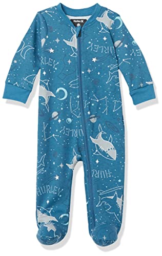 Image of Hurley Baby Boys' Long Sleeve Footed Coverall