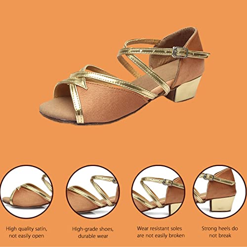 Girl's Latin Dance Shoes Children Kids Child/Sneakers Dance Shoes, Girls Shoes, Ballroom Salsa Tango DanceShoes(11)2