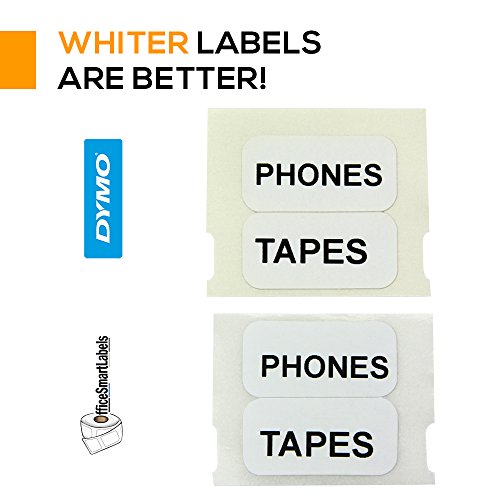 Officesmartlabels - 1/2" X 1" Self-Adhesive White Extra Small 2-Up Multipurpose Labels, Compatible With 30333 (1 Roll, 1000 Labels Per Roll) #TOP5