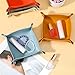 20 Pcs PU Leather Jewelry Valet Tray for Women and Man Portable Catchall Travel Storage Dish Plate Key Tray For Entryway Desk Organizer for Phone, Keys, Glasses, Wallet, Earphone, Watch, Coin