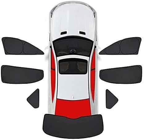 Parasol Coche Lateral para Toyota Auris 2006-2012, Cortinas Magnéticas Ventanilla Protección UV Insectos Solar Protector Cubierta,A/7pieces
