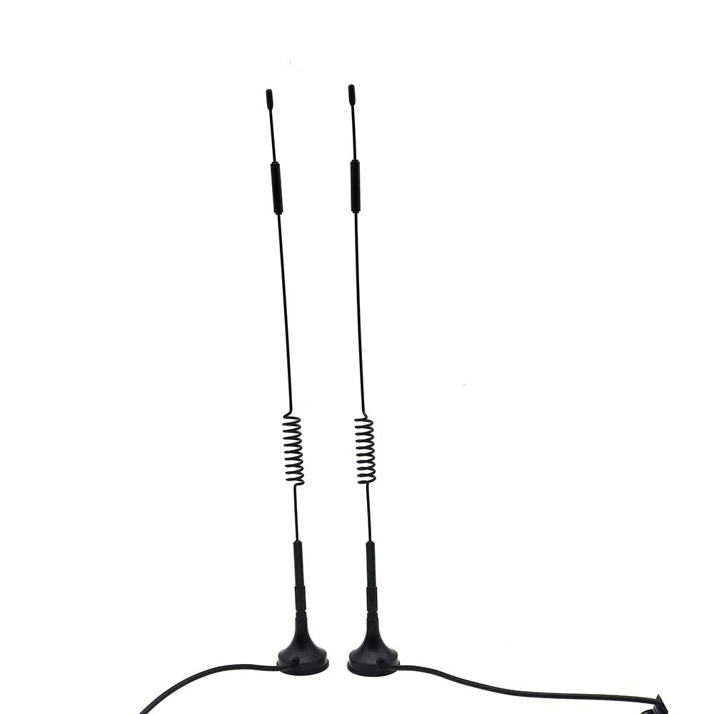 DollaTek 2Pcs 433 MHz Unity Gni Omni, Antenna da 12 Pollici con Base Magnetica e connettore SMA Maschio Impedenza 50 Ohm - 12DBI