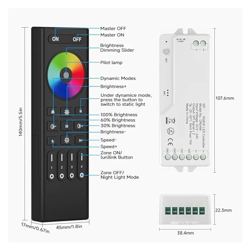 Contrôleur LED SPI SK6812 pour éclairage dynamique de salon - 2