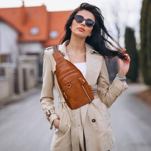 Image of Farcauo Cross Body Bags for Woman Men Sling Bag Chest Bag with Adjustable Strap Crossbody Handbags Women's Crossbody Bags