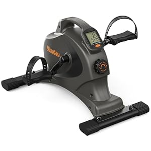 Niceday Under Desk Bike Pedal Exerciser with 16 Levels Magnetic Resistance, Mini Exercise Bike for Home Office Workout or Physical Therapy