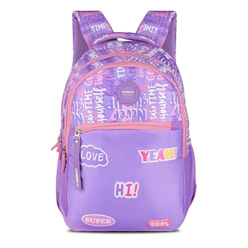 Image of Priority Blockbuster 004 Polyester 30 litres Lavender College Backpack For Boys & Girls|Casual Backpack For Men & Women|Office Backpack For Unisex (19 Inch|Large) - INV25334