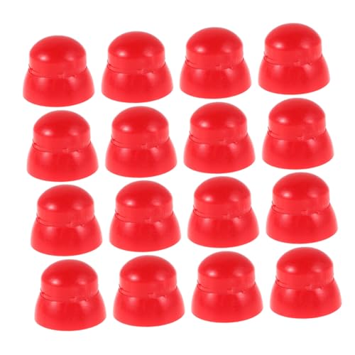 LALADEFIEE 30 Stück Teiliges Rote Kunststoff Schraubenkopfabdeckungen für Spielplatzgeräte Wetterfeste Sicherheitsmuttern Schutzkappen für Befestigungen Uv-beständig Kindersichere