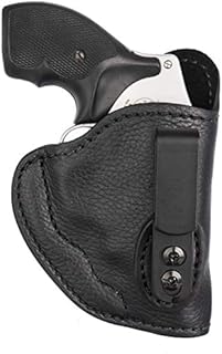 1791 GUNLEATHER Ultra Custom J Frame Leather Holster for Ruger, S&W, Taurus, Colt and Rossi Revolvers - IWB CCW Holster - Memory Lock Right Handed Leather Gun Holster. Max Barrel = 2.5