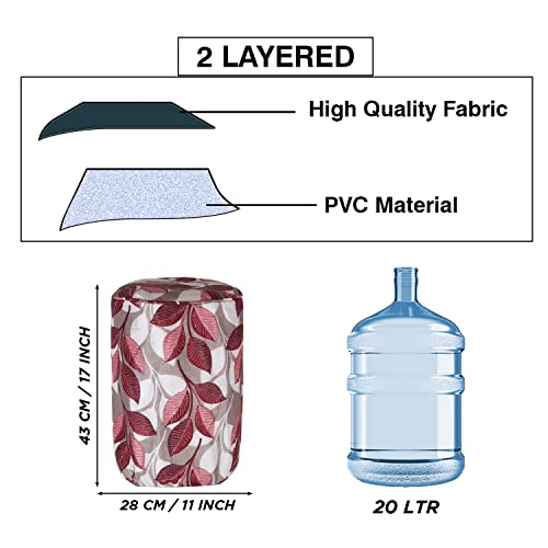 Image of eretailer Polyester & Polyester Blend Water Dispenser Bottle Cover, 20L, Set of 1, Pink