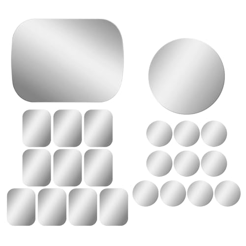 JDNFKG 20 Piezas De Lámina De Hierro Magnética, Pegatinas Fijas Magnéticas Ultrafinas, Pegatinas De Metal para Automóviles, Adecuadas para Luces Nocturnas, Soportes para Teléfonos Móviles.