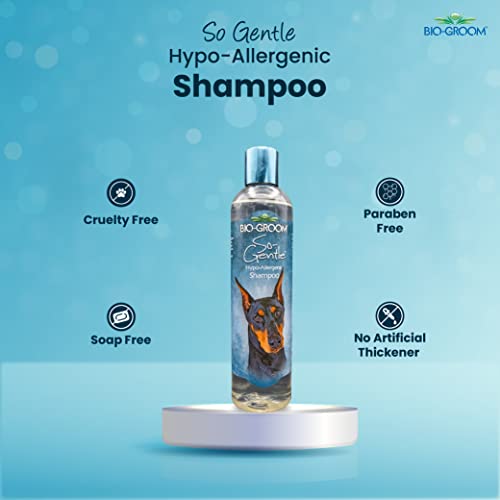 Image of Bio-Groom So Gentle Hypo-Allergenic Dog Shampoo - Soap-Free Tear-Free Shampoo for Sensitive Skin, Coconut & Palm Kernel Formula, Reduces Itching & Irritation, 355 ml