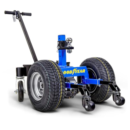 Goodyear Electric Trailer Dolly Super-Duty 7500lbs Max Trailer Weight, 5500lbs for Boats, 1100lbs Tongue Weight, All-Terrain Wheels Ideal for RVs, Toy Haulers, Car Trailers, and Campers