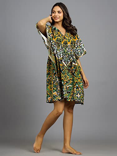 Image of Ravaiyaa - Attitude is everything Womens Soft Crepe Silk Casual Dress Summer Floral Printed Dress Ladies Tank Midi Sundress