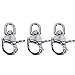Amarine Made Pair of Swivel Eye Snap Shackle Quick Release Bail Rigging Sailing Boat Marine Stainless Steel for Sailboat Spinnaker Halyard CD309012 (4-7/8