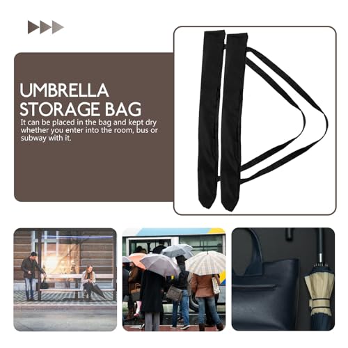 Paquet de rangement pour parapluie en pongee durable et imperméable - 3