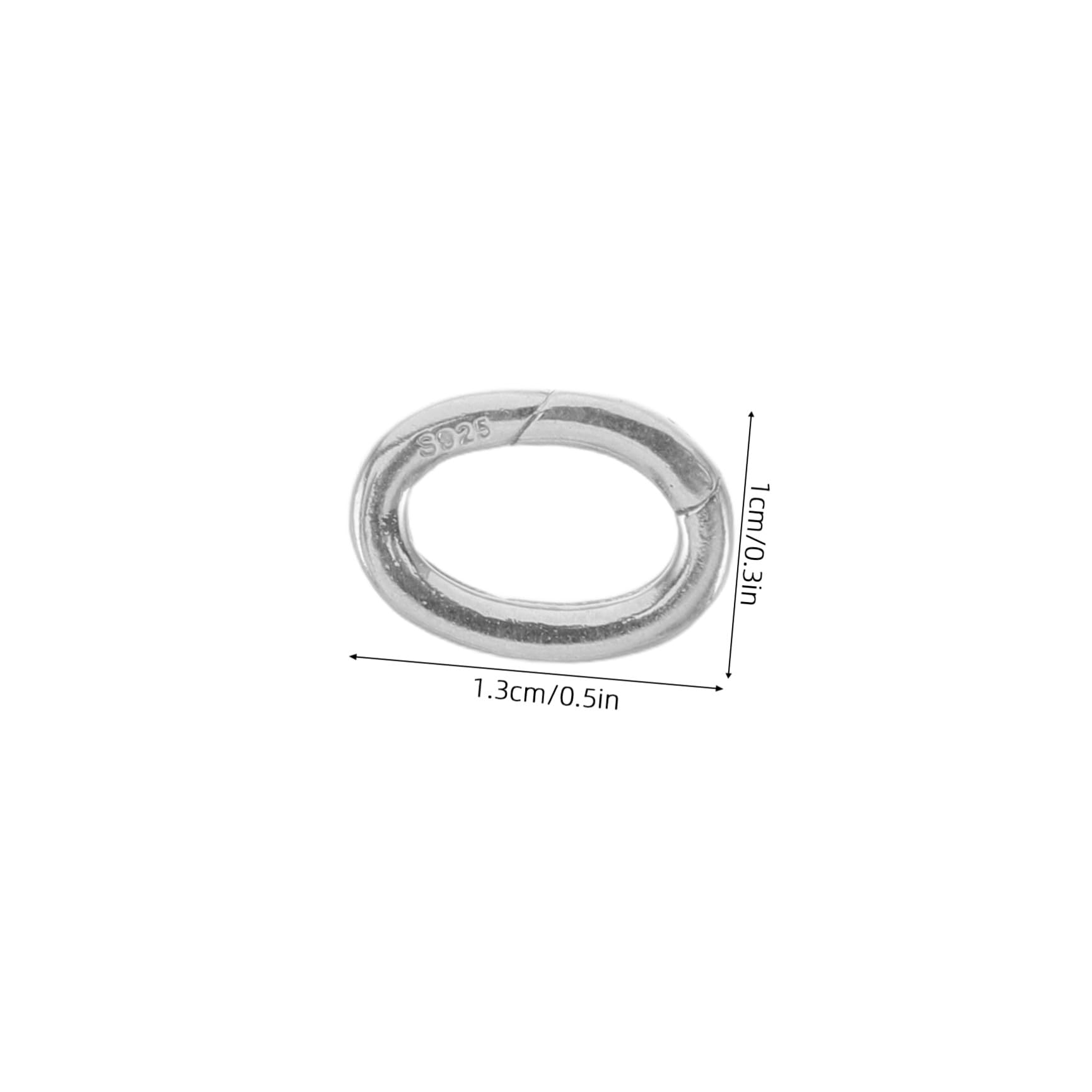 SHINEOFI 2pezzi Chiusure Terminali per Braccialetti e Collane Connettori Molla in Metallo Accessori per Creazione di Gioielli Fermagli per Collane di Gioielli