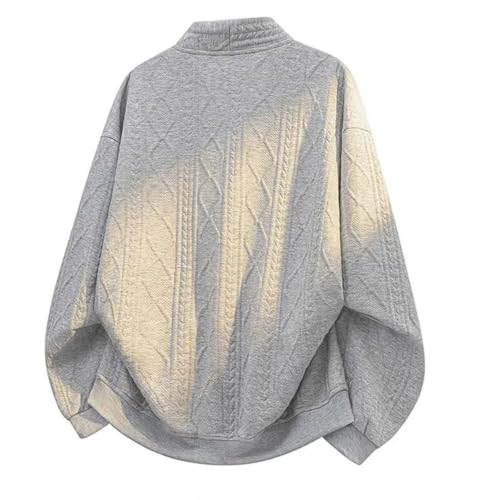 PXQIRMR Knit Sweater Cardigan Men V Neck Button Down Plus Size Cardigan - image 4