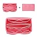 ZTUJO Purse Organizer Insert, Felt Bag Organizer with Metal Zipper, Handbag & Tote Shaper, For Speedy Neverfull Tote, 7 Sizes(X-large, Light Pink)