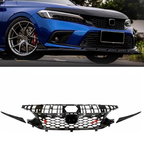 シビック FL1 FL4 フロントアッパーグリル Amazon.co.jp: 車のフロントバンパーアッパーグリルメッシュグリル