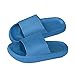 Minetom Donna Uomo Ciabatte con Cuscino Sandali da Doccia Ciabatte da Piscina Pantofole Aperte Pantofole da Interno Spiaggia Piscina Slide Morbidi Pantofola A Blu 38/39 EU