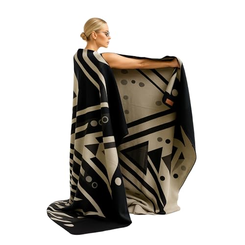 Tommy Lion - Cozy Alpaca Wool Blanket, Hypoallergenic, Soft, Lightweight, Handwoven, Sensitive Skin...