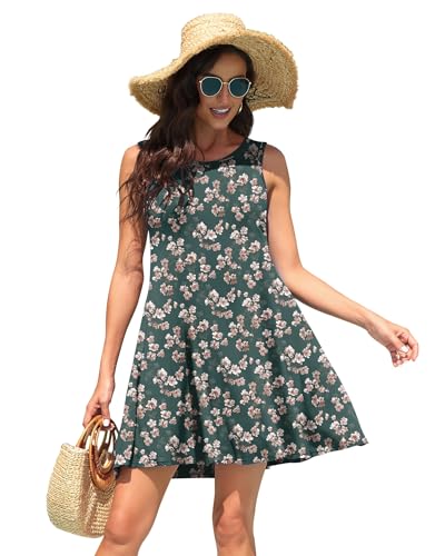 Image of WEACZZY Women Summer Casual Swing T Shirt Dresses Beach Cover up Loose Dress