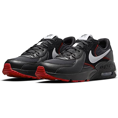 Image of Nike Mens Air Max Excee Black /Metallic Silver-Black-Sport RED Running Shoe - 9 UK (10 US) (DM0832-001 44)