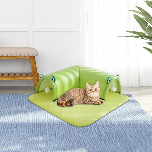 Bothyi Cama de túnel de gato para animais de estimação, centro de jogos, lavável, esconderijo removí