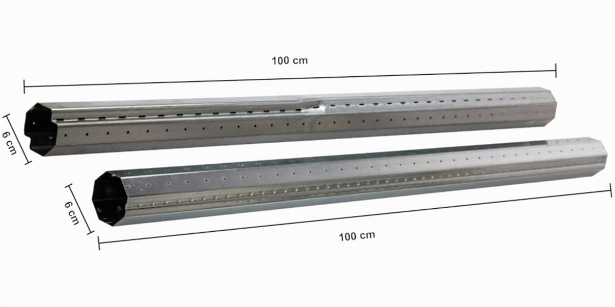 Schellenberg 86005 Tube octogonal Maxi pour volet roulant en acier de 60 mm de diamètre et 160 cm de longueur