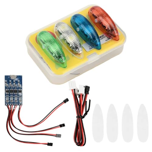 Luz de navegación LED para drones RC ala fija FPV y baliza de seguridad nocturna