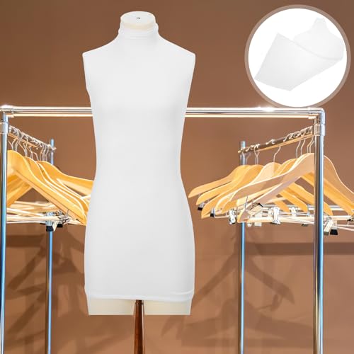 HIAKDOFT Elastischer Boutique-schaufensterpuppen Bezug aus Weichem Stoff Staubdichter Waschbarer Baumwollstoff Flexible rutschfeste Hülle für Damen-Dummy im Modegeschäft Platzsparend und