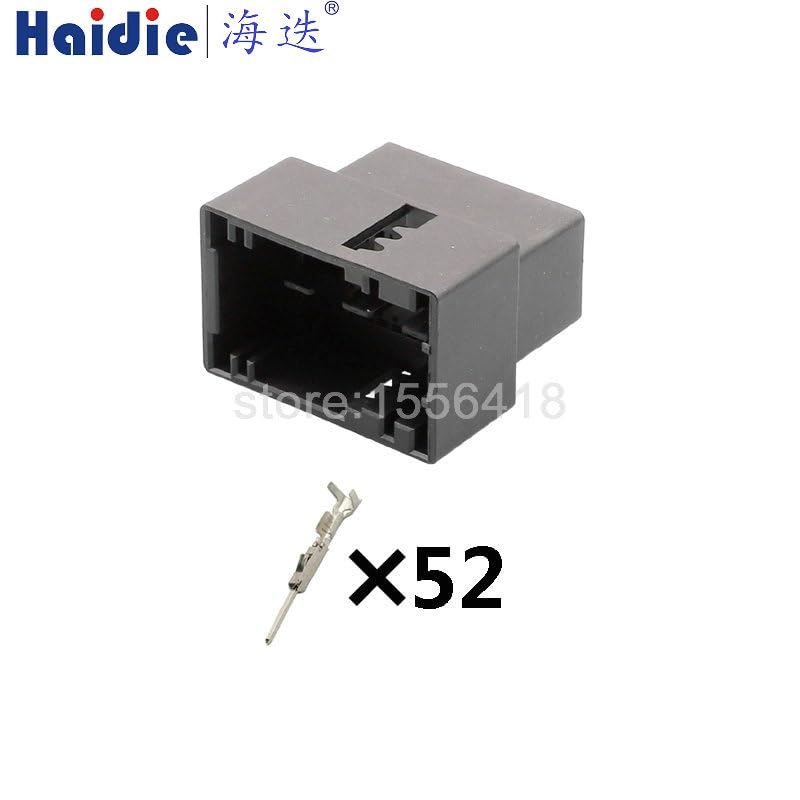 Boicus Wiring Connecting Terminals - 1-50 sets 52pin male of 967287-1 Automotive housing plug wiring harness unsealed cable connector - (Color: 1set)