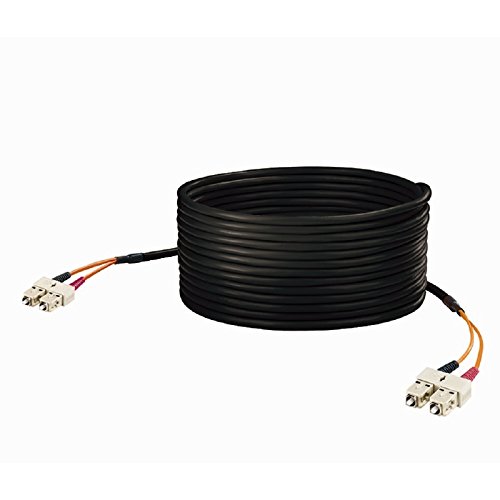 Cable de fibra óptica multimodo Weidmüller de 3 metros con dos conectores SC negro