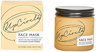 UpCircle Hydrating Kaolin Clay Face Mask with Olive Powder 60ml - Detoxifying Mask To Clear Spots, Blackheads + Prevent Breakouts - Turmeric Oil, Aloe Vera, Cocoa Butter  Natural + Vegan