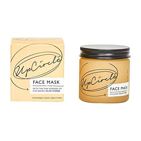 UpCircle Hydrating Kaolin Clay Face Mask with Olive Powder 60ml - Detoxifying Mask To Clear Spots, Blackheads + Prevent Breakouts - Turmeric Oil, Aloe Vera, Cocoa Butter - Natural + Vegan Cover