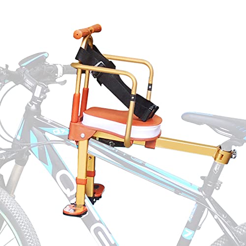 Kcret Kids Bike Seat Aluminum Alloy Child Bike Seat Portable Foldable Front Mounted Child Bicycle Seats (Ordinary Bicycle Seat) #TOP4