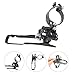 SYCOOVEN Bike Front Derailleur, Universal Bicycle Derailleur, Steel Speed Changer TZ 30 Replacement, Speed Front Dialer for BMX/Cruisers/Electric/Folding/Hybrid/Mountain Bikes (Pull Up)