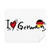 I Love German World Flag Heart Cleaning Cloth Screen Cleaner 2pcs Suede Fabric
