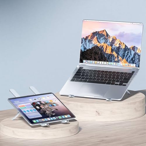 Laptop Cooling Base, Foldable Laptop Stand, Laptop Cooling System Stand with 2 Silent Fan, Adjustable Height, LED Lights, for 10 – 15.6 Inch Laptops - Image 7