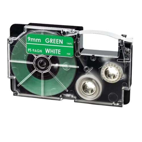 9 �~�����[�g�����n�ɍ����{�����x���e�[�v 9WE 9MM XR-9WE XR9WE XR 9WE �v�����^�p�i�ƌ݊���(White on Green)