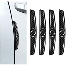 4PCS Carbon Fiber Car Door Protector Edge Guards,Thicker Door Guard for Cars Provides Impact and Anti-Scratch Protection,Universal Self-Adhesive Doors Protectors for Vehicles