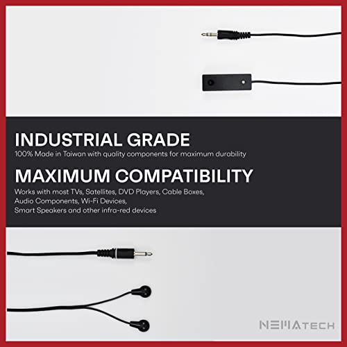 Nematech Premium Remote Control Ir Repeater / Extender (2 Port - Dual Emitters) #TOP2