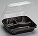 Genpak ProView Large Hinged Take-Out Container | Microwave Safe, BPA Free | Case Count 150