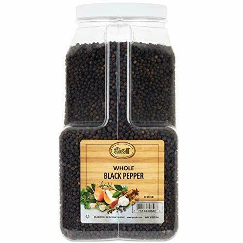 Gel Spice Peppercorn Whole Black Pepper Bulk - 5.5 Lb #TOP15