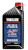 Yamaha Yamalube 10W-40 Motorsports AP Engine Oil- 1 Quart, #LUB-10W40-AP-12