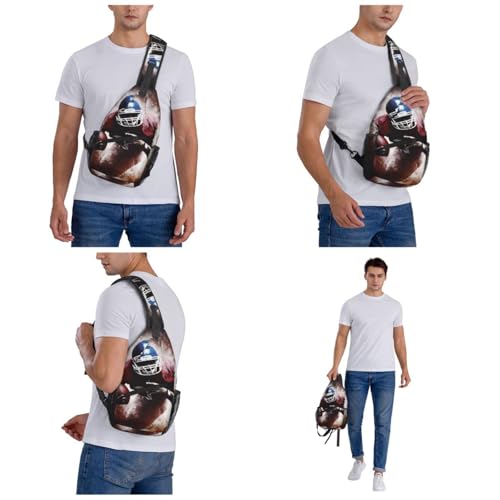 Morrales Sling Bag Negro para Senderismo y Uso Diario miniatura 6