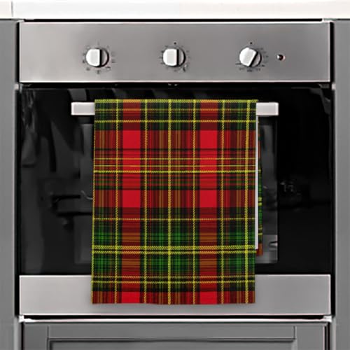 Torchons de cuisine absorbants linge de maison microfibre rouge
