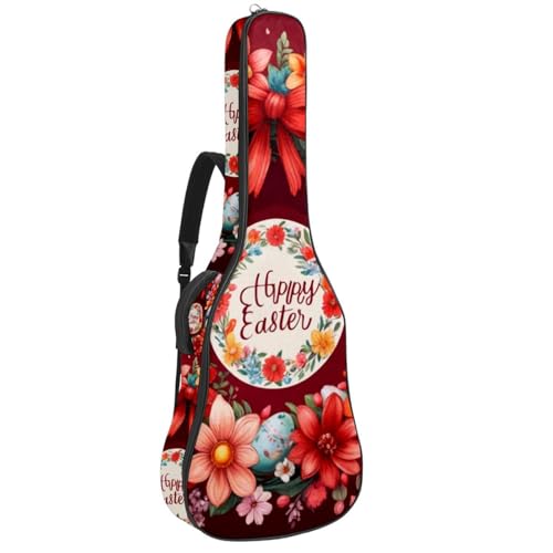 Sac pour guitare acoustique étanche Happy Easter de 101,6 cm pour vos déplacements quotidiens
